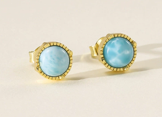 Larimar Light Earrings