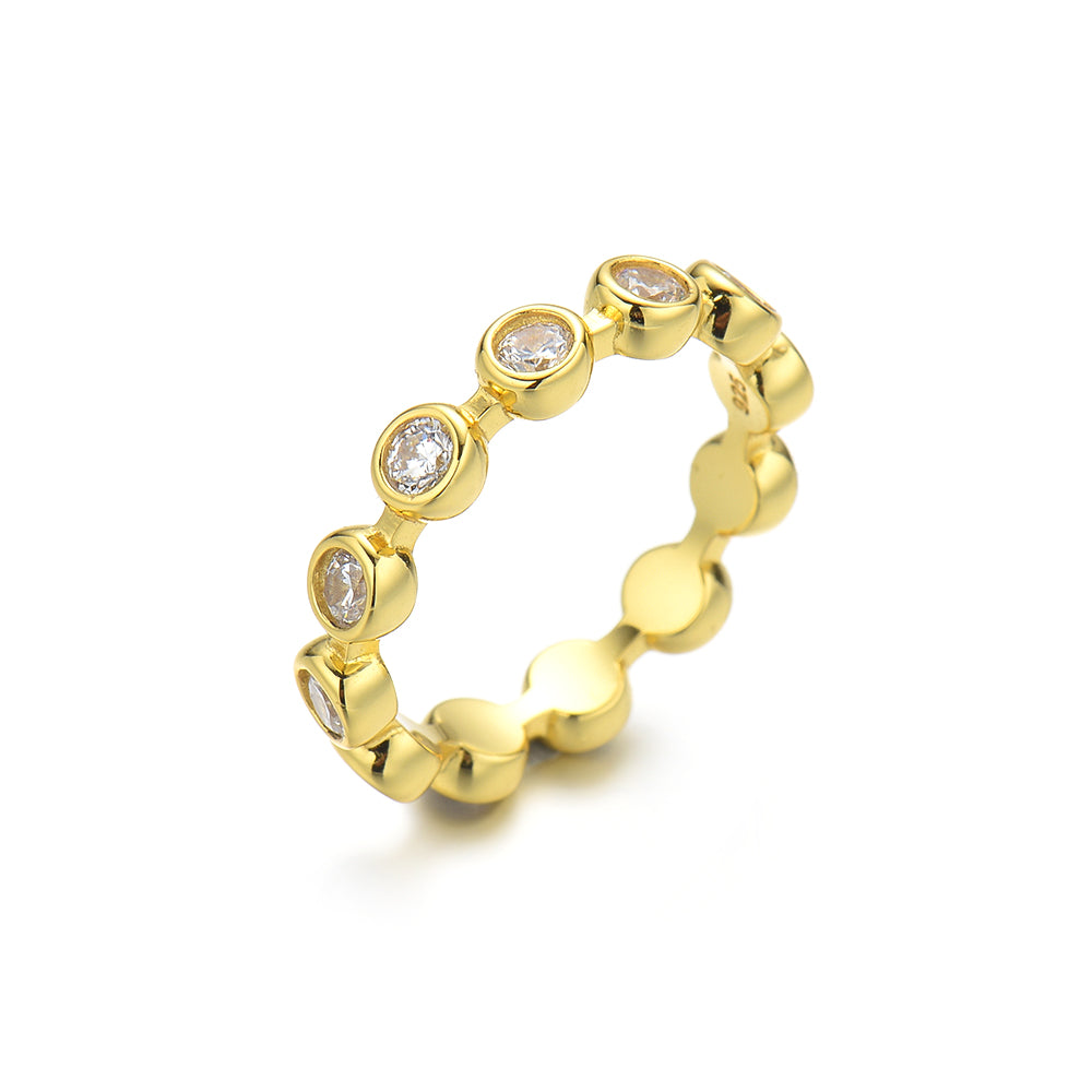 Crystal dot ring